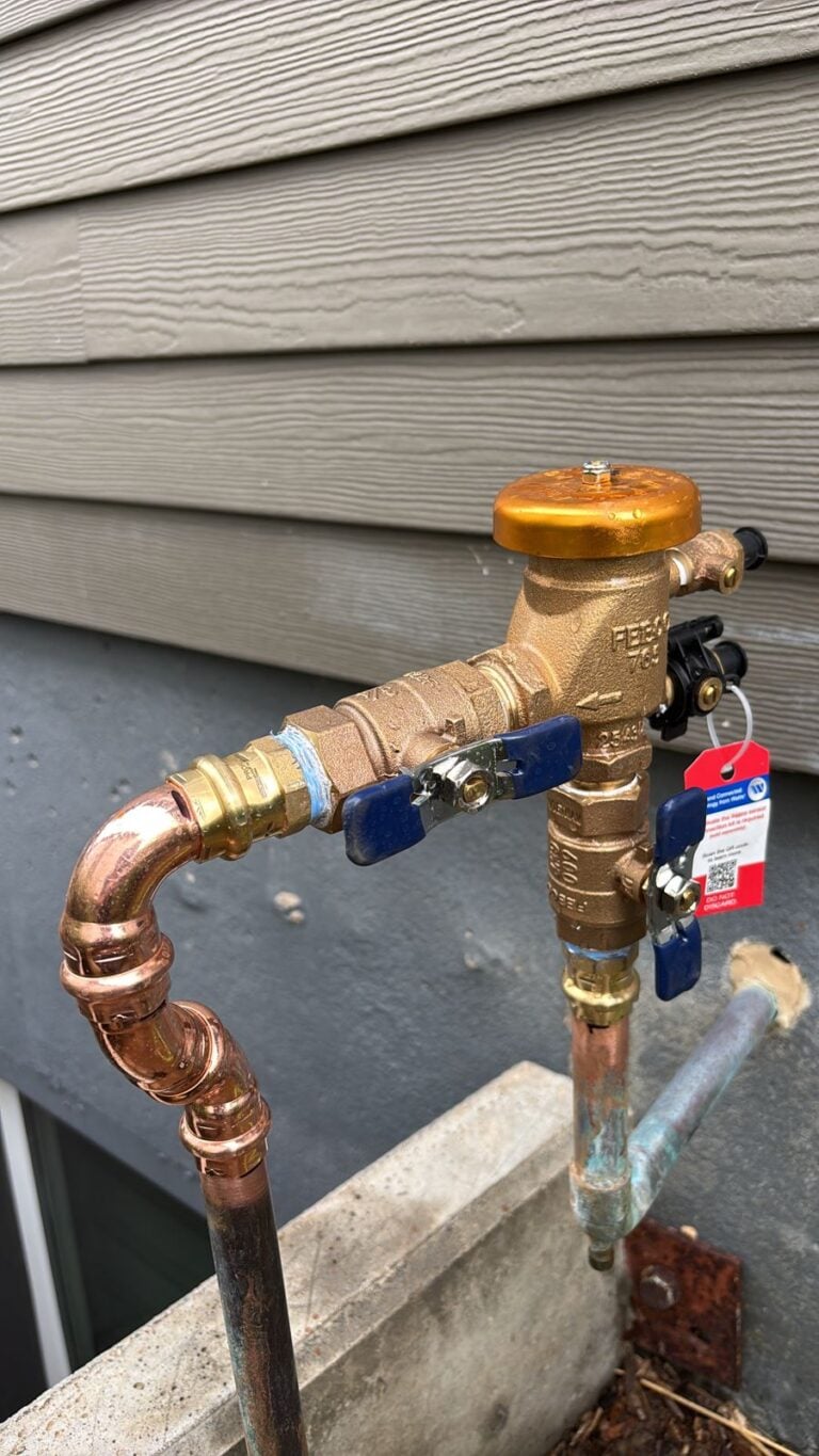 Recent Projects 3 Backflow preventer installed and tagged on a Colorado home