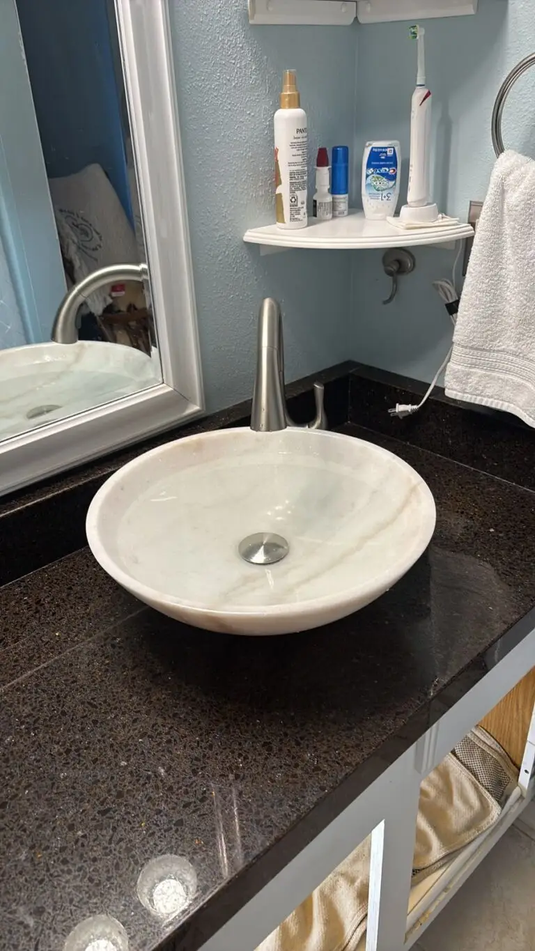 Recent Projects 8 Vessel sink and faucet installation in a remodeled bathroom