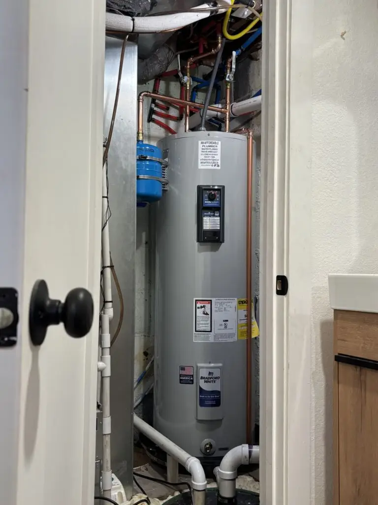 Recent Projects 9 New water heater installed in a utility closet by An Affordable Plumber