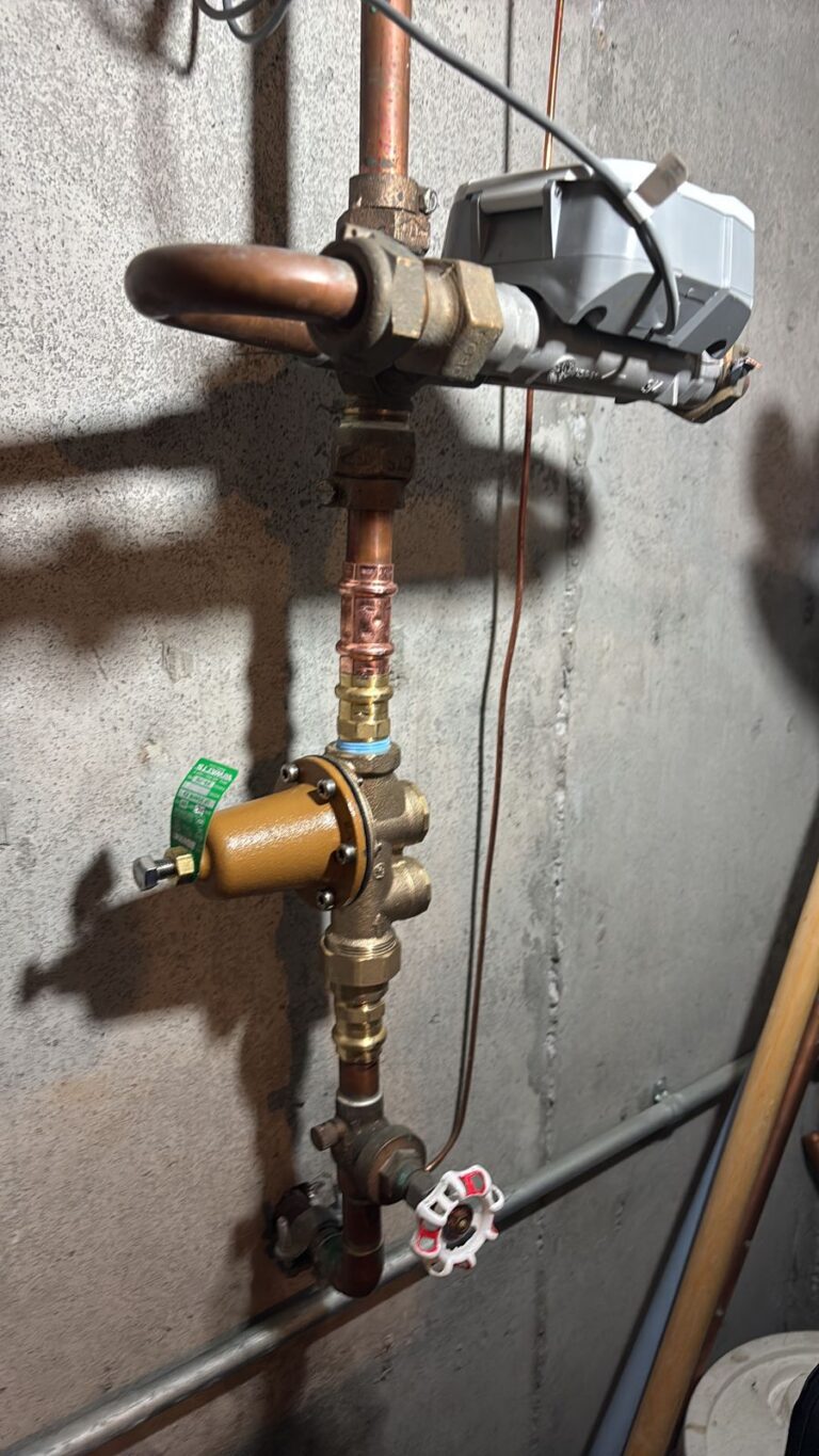 Recent Projects 18 Water main shutoff valve and backflow device repair in a basement